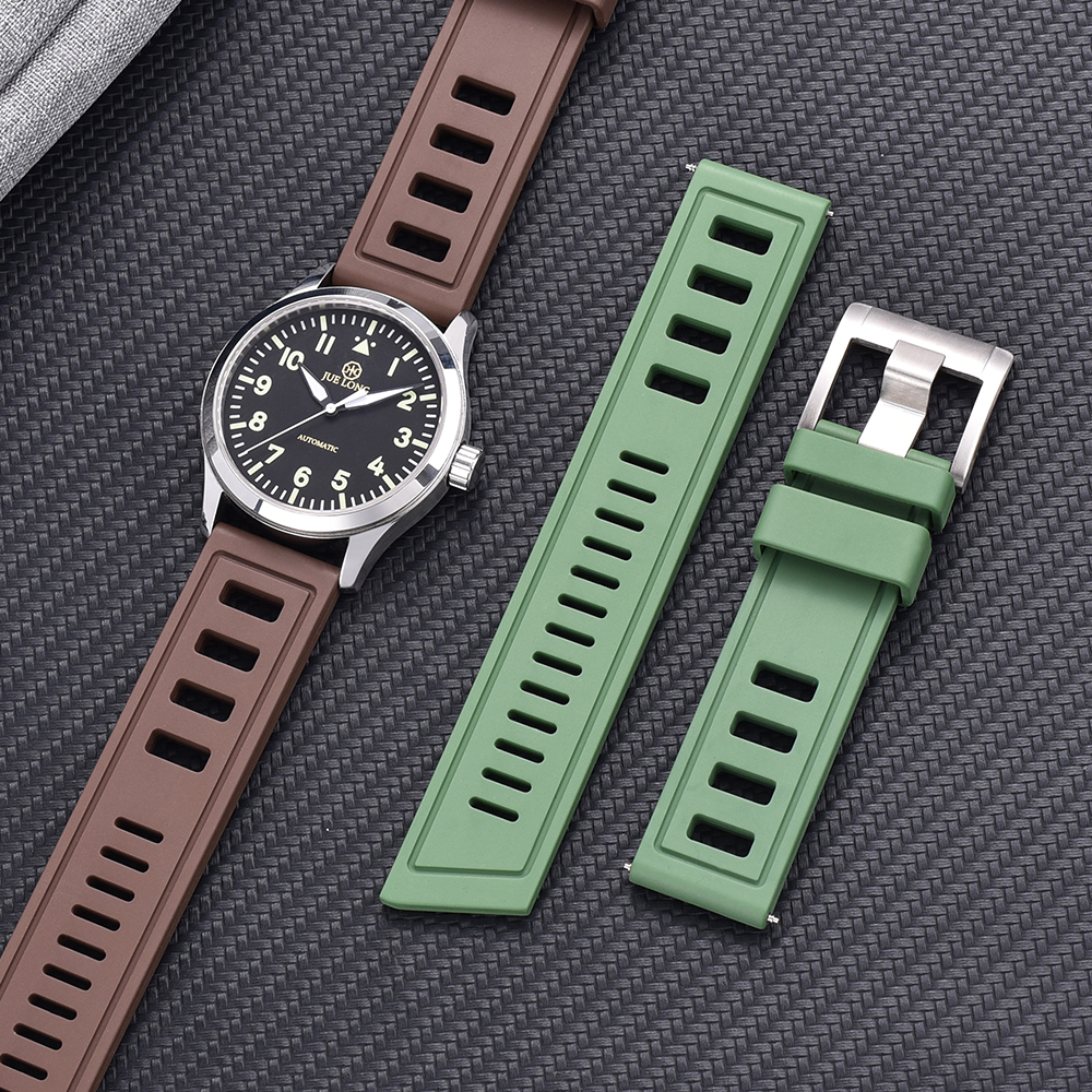 Rubber Strap Diver - New Heavy Duty FKM 20mm 22mm