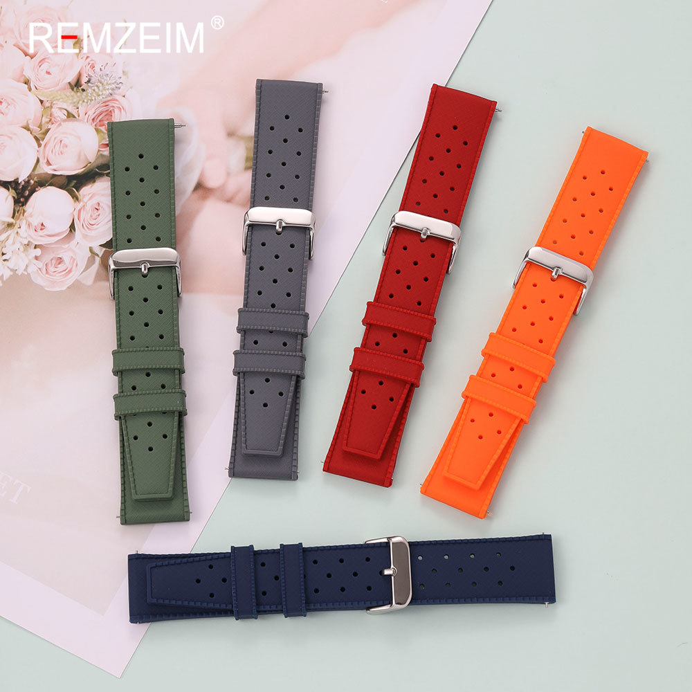 Silicone Watch Band 22Mm - Men Women 18mm 20mm 22mm Silicone