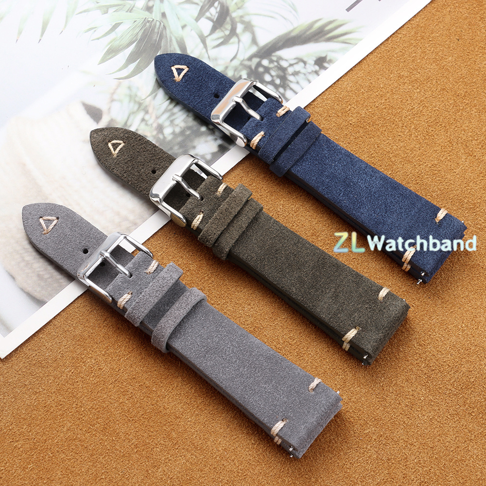 20mm 22mm Soft Suede Watch Str - Suede Strap Watch reseña y precio