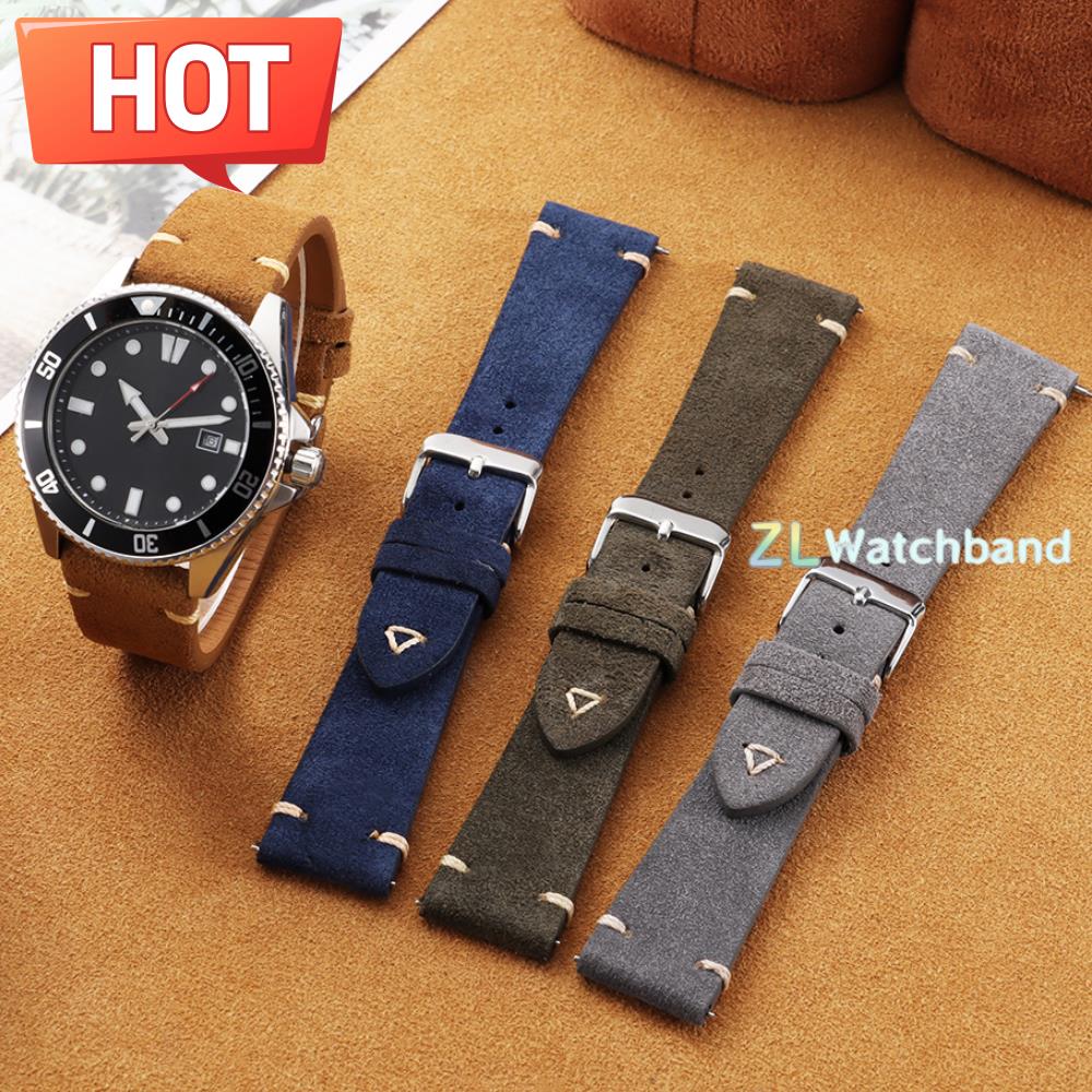 20mm 22mm Soft Suede Watch Str - Suede Strap Watch reseña y precio