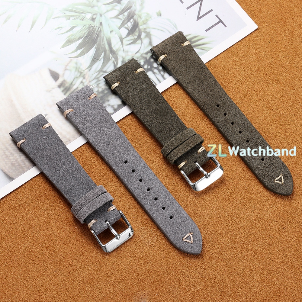 20mm 22mm Soft Suede Watch Str - Suede Strap Watch reseña y precio