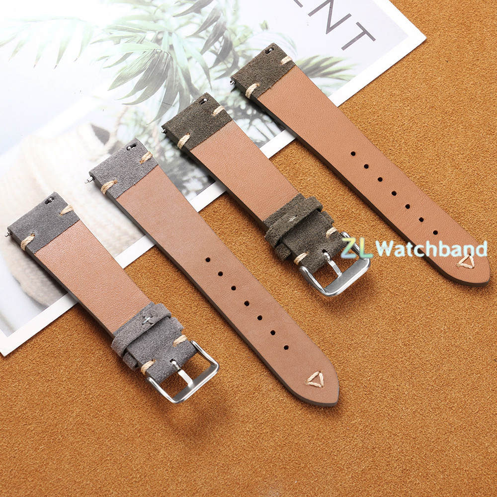 20mm 22mm Soft Suede Watch Str - Suede Strap Watch reseña y precio