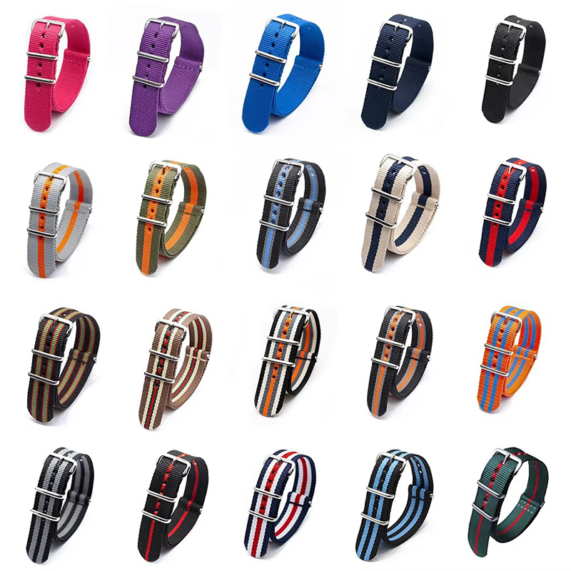 18/20/22/24mm Cambos Stripes S - Nato Strap Nylon reseña y precio