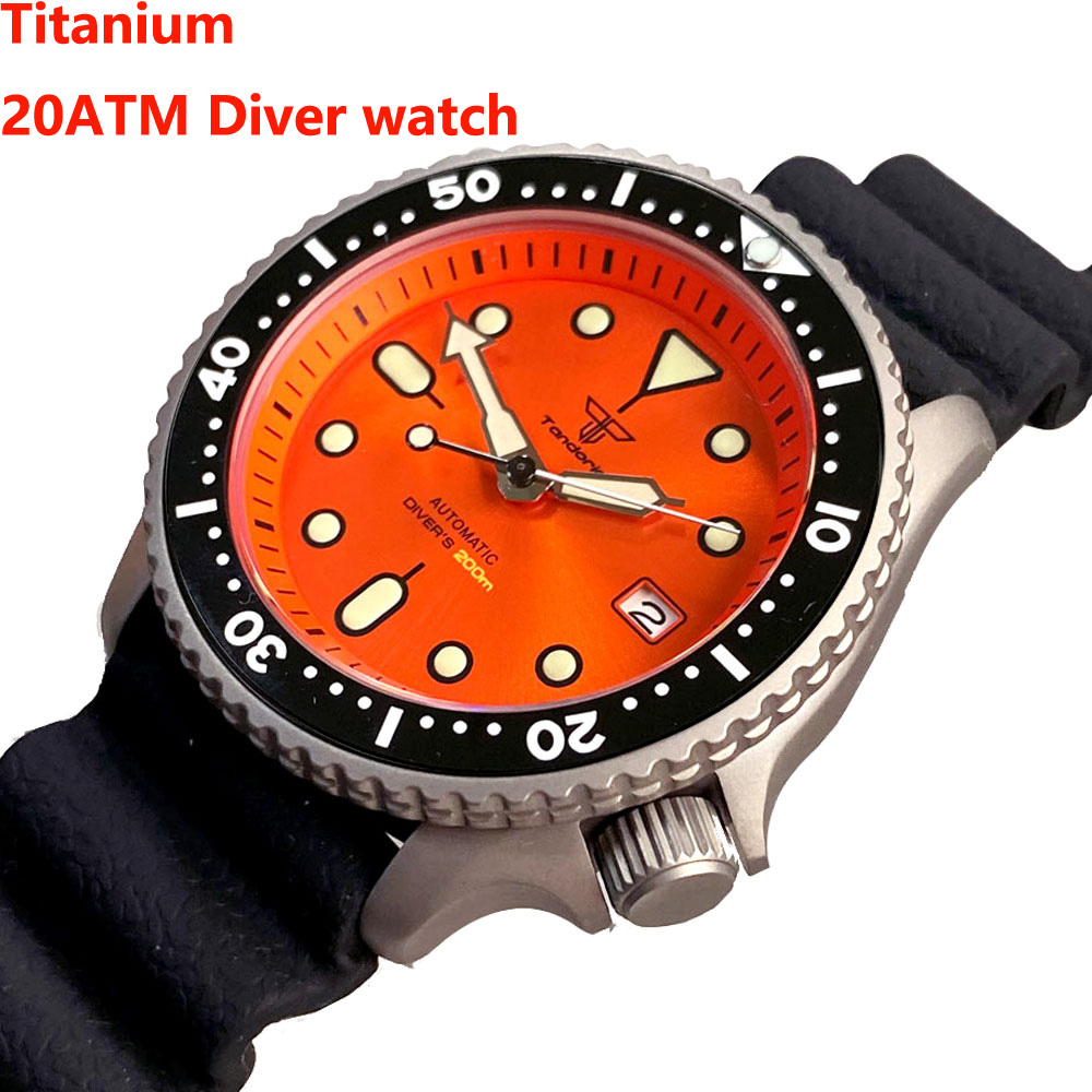 Tandorio 41mm Titanium NH35 Me - Rubber Strap Diver reseña y precio