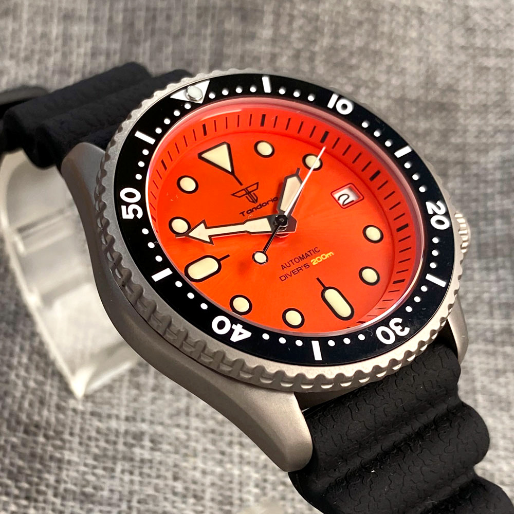Tandorio 41mm Titanium NH35 Me - Rubber Strap Diver reseña y precio