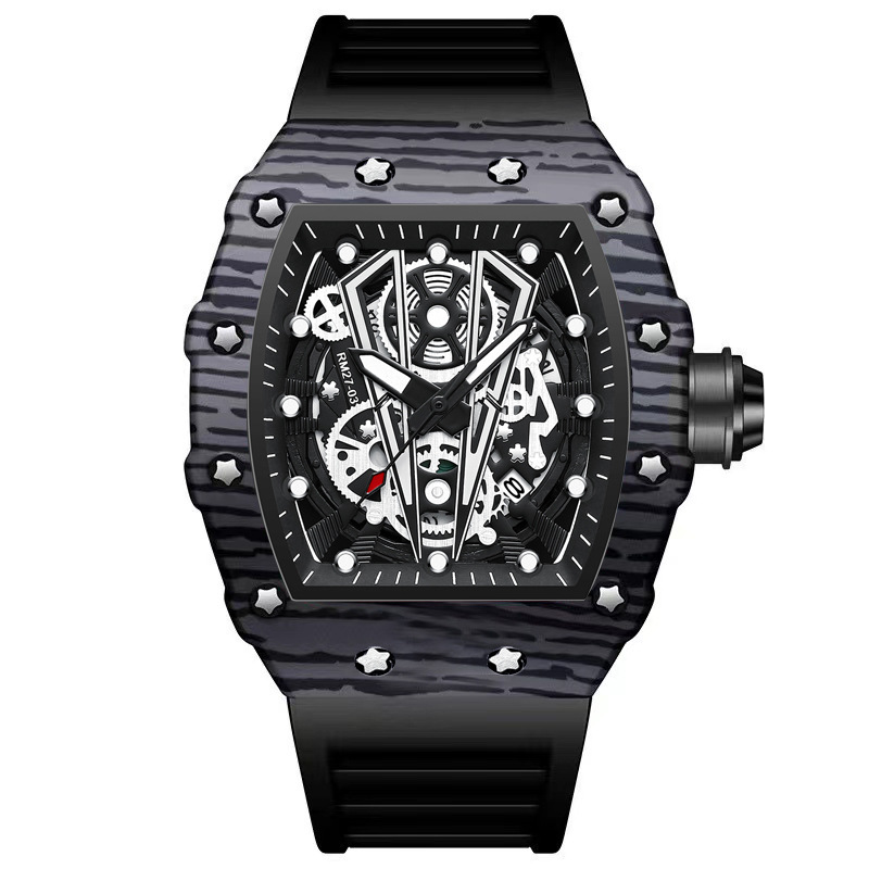 BINBOND B8577 Fashion Men's Qu - Rubber Strap Diver reseña y precio