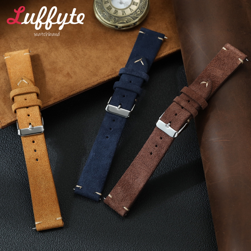 Vintage Suede Leather Watch Ba - Suede Strap Watch reseña y precio