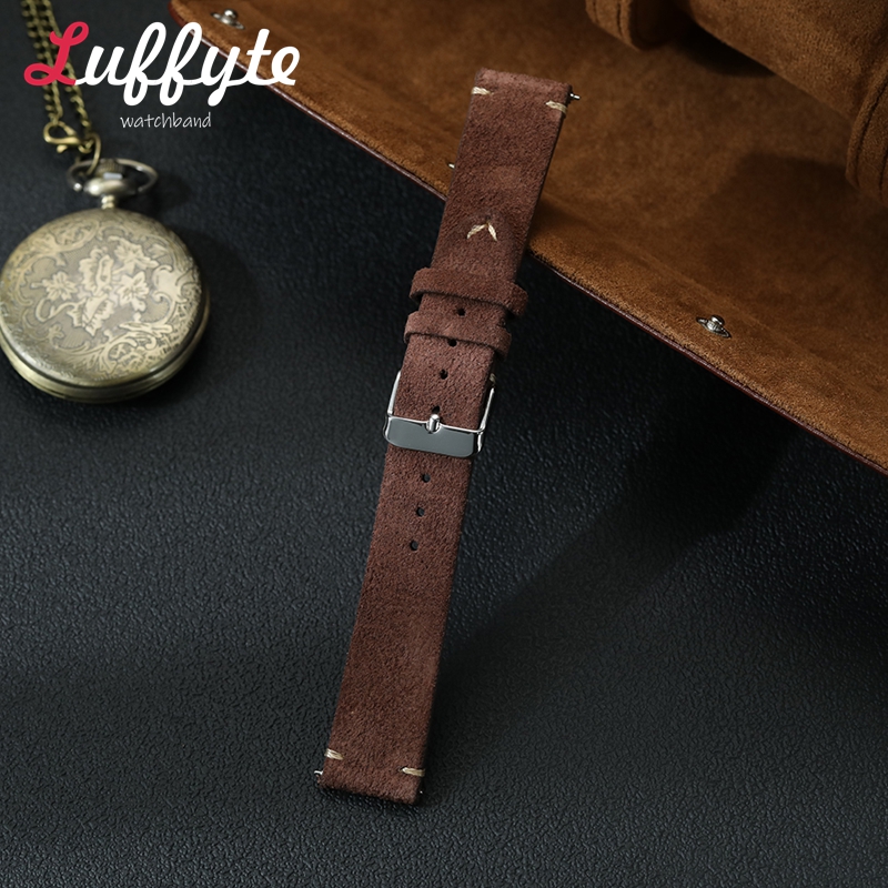 Vintage Suede Leather Watch Ba - Suede Strap Watch reseña y precio