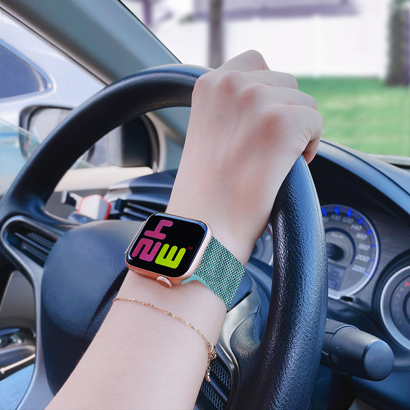 New Original Denim nylon strap - Milanese Loop Magnetic reseña y precio