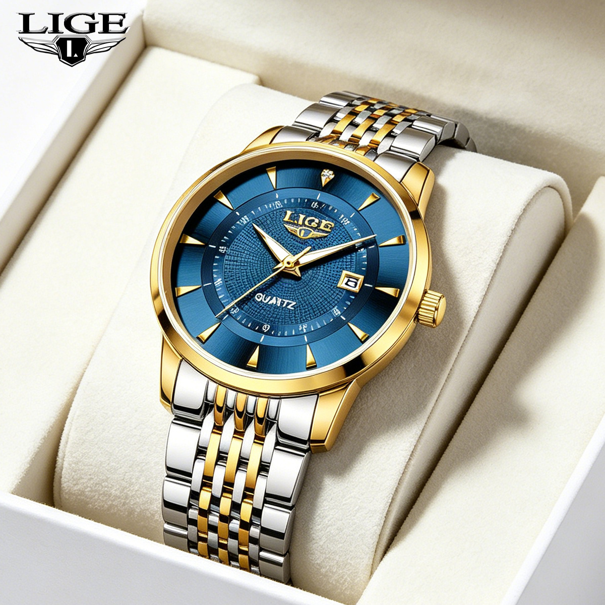 LIGE New 2026 Luxury Man Watch - Stainless Bracelet Diver reseña y precio