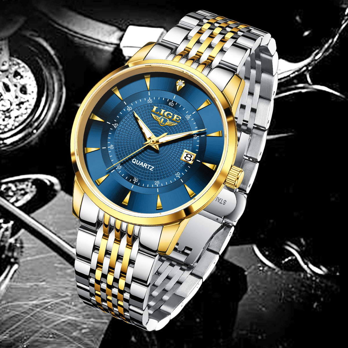 LIGE New 2026 Luxury Man Watch - Stainless Bracelet Diver reseña y precio