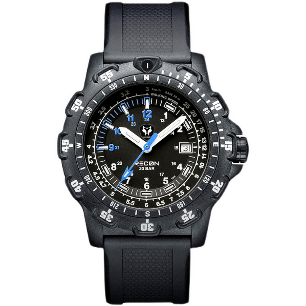 Hnlgnox Mens Pilot Watches Spo - Rubber Strap Diver reseña y precio