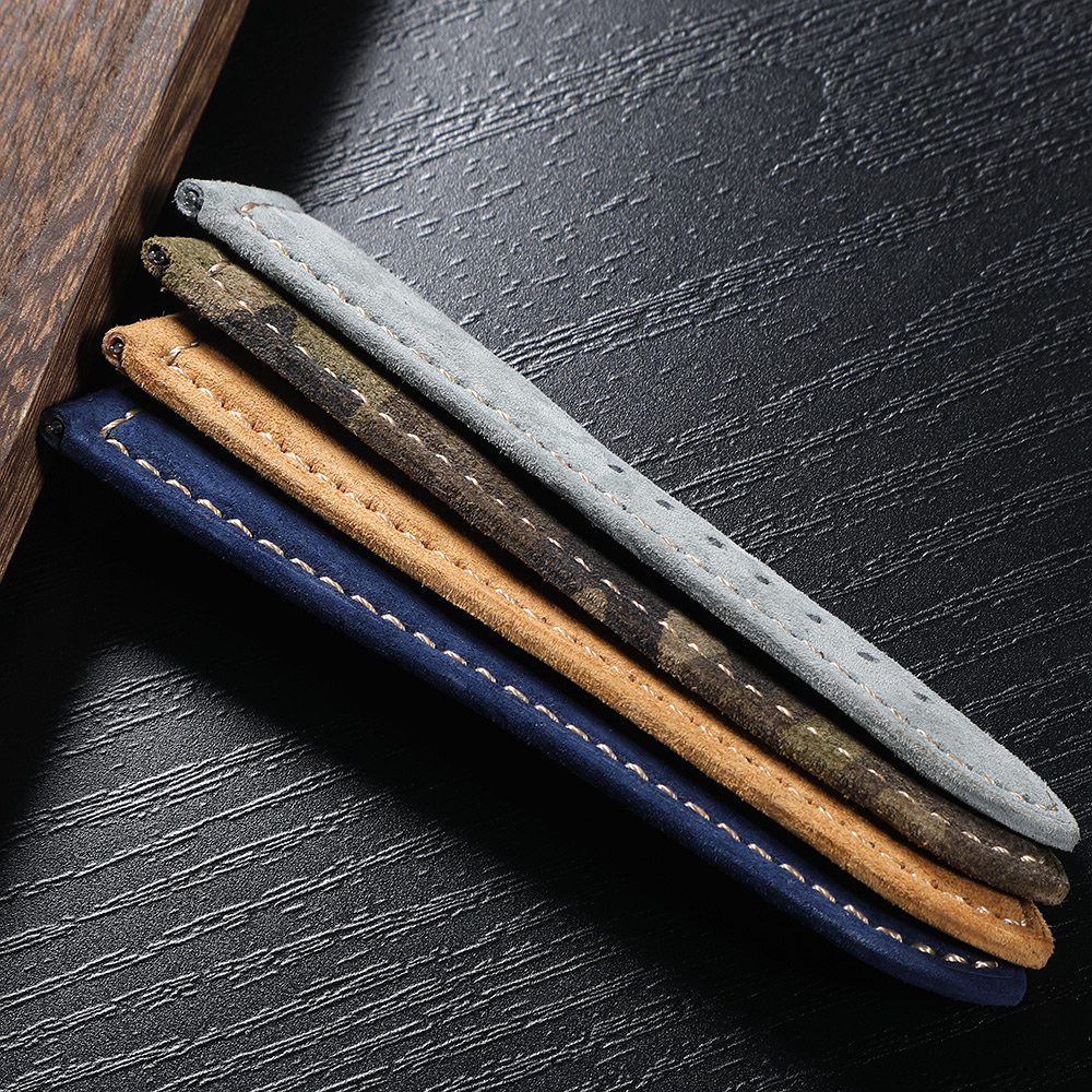 Genuine Suede Watch Strap 22mm - Suede Strap Watch reseña y precio