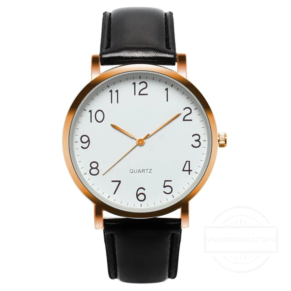 Men Watches Simple Business An - Leather Watch Band Men reseña y precio
