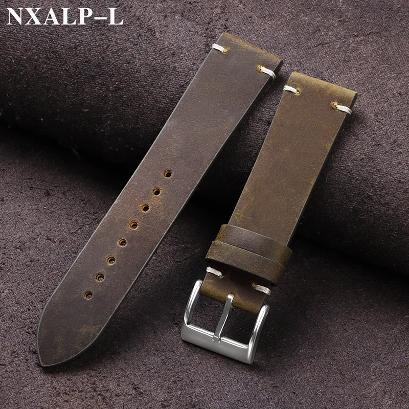 Vintage Oil Wax Leather Watch  - Nato Strap Nylon reseña y precio