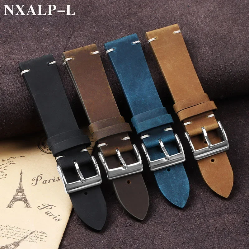 Vintage Oil Wax Leather Watch  - Nato Strap Nylon reseña y precio