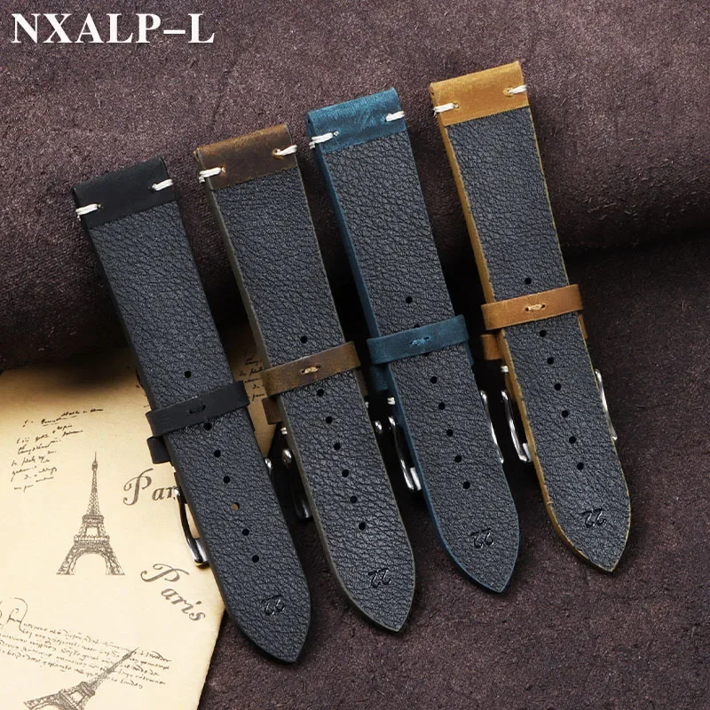 Vintage Oil Wax Leather Watch  - Nato Strap Nylon reseña y precio
