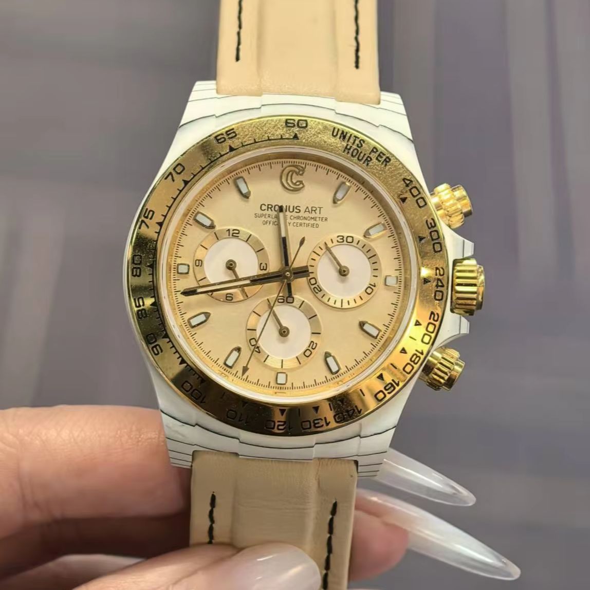 CRONUSART Men Chronograph Watc - Canvas Strap Watch reseña y precio