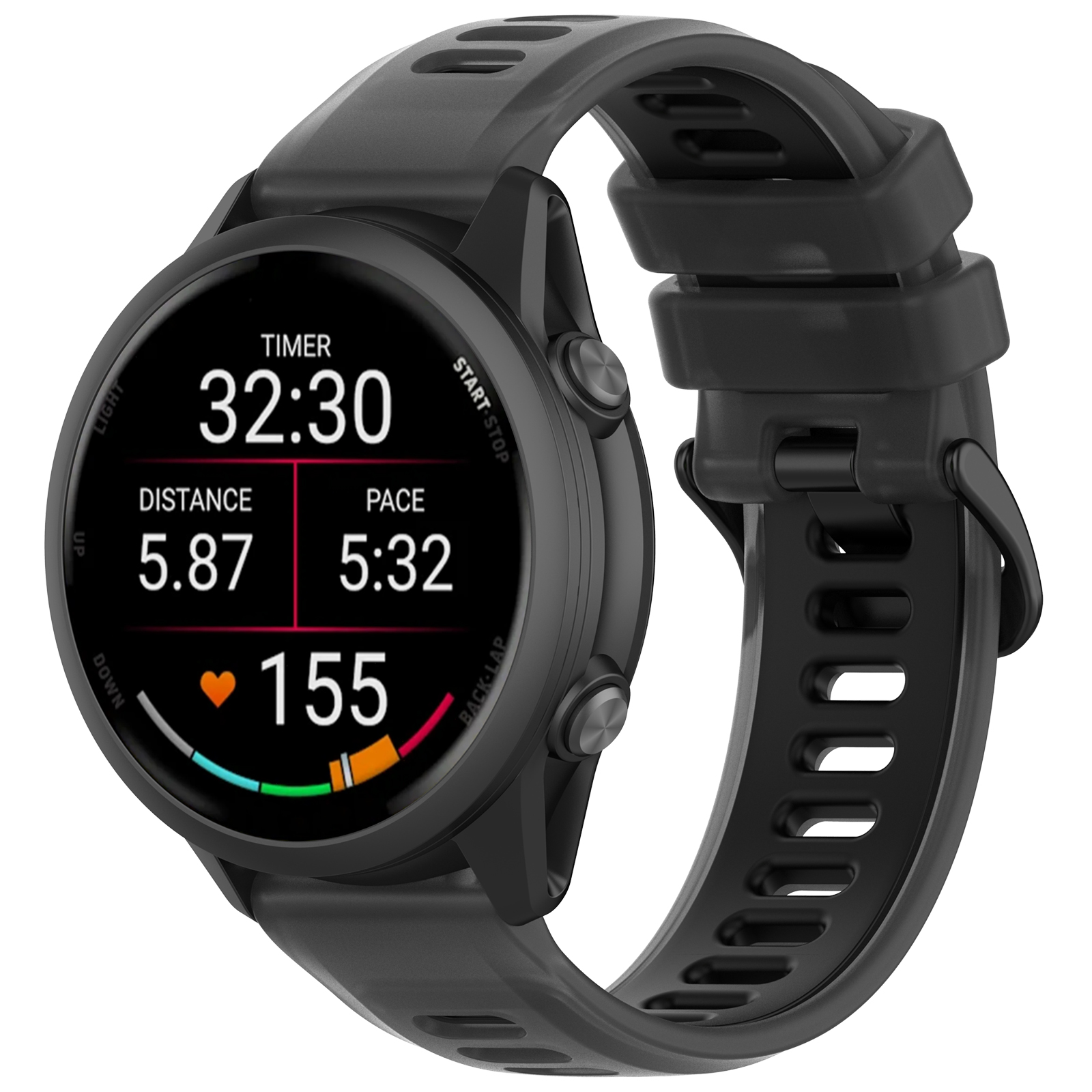 22mm 20mm Transparent Two-Tone - Silicone Watch Band 22Mm reseña y precio