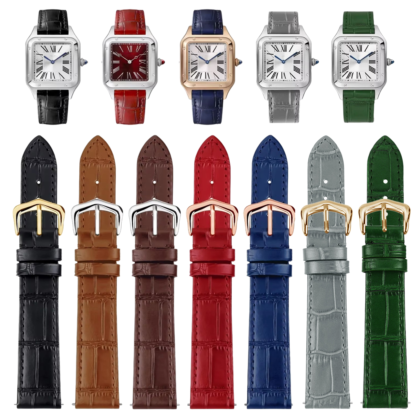 15mm 17mm 18mm 20mm Genuine Le - Leather Strap Quick Release reseña y precio