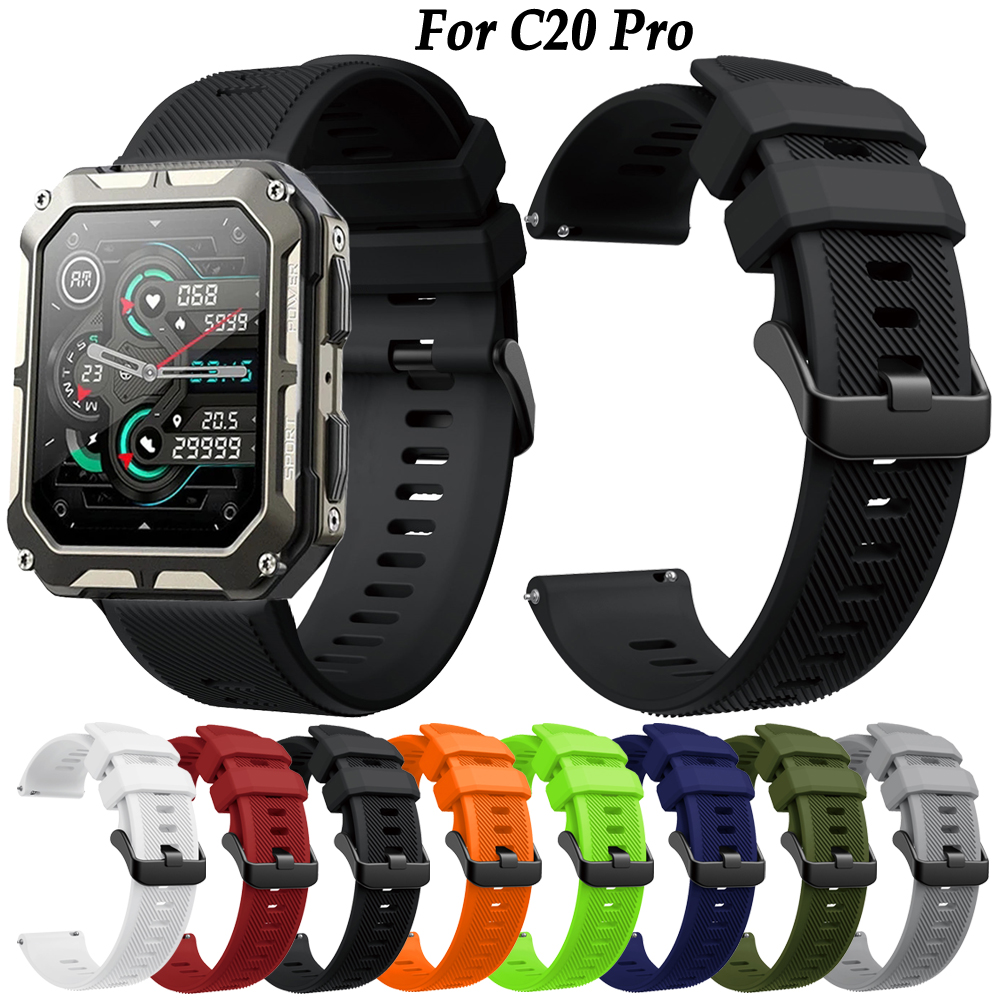C20 pro Smartwatch 22mm Strap  - Silicone Watch Band 22Mm reseña y precio