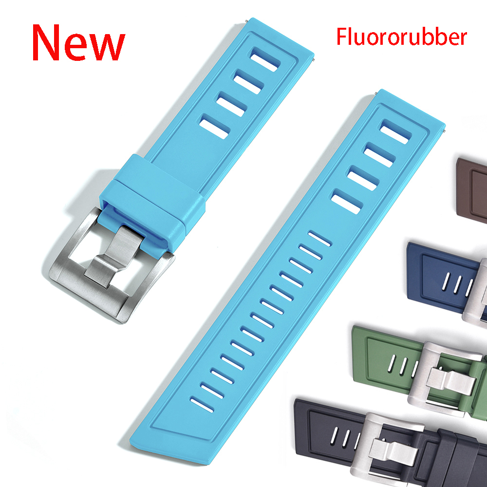 New Heavy Duty FKM 20mm 22mm W - Rubber Strap Diver reseña y precio