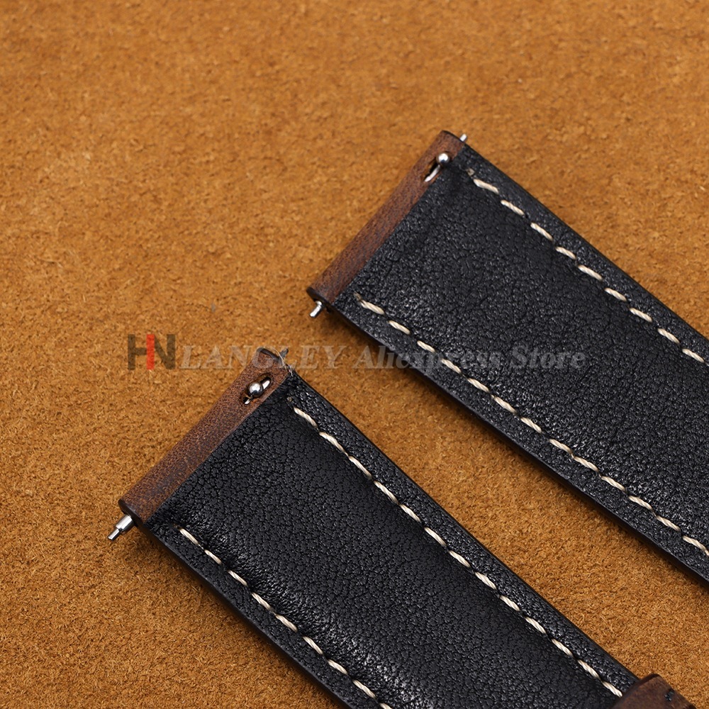Vintage Watch Strap 14mm 16mm  - Leather Strap Quick Release reseña y precio