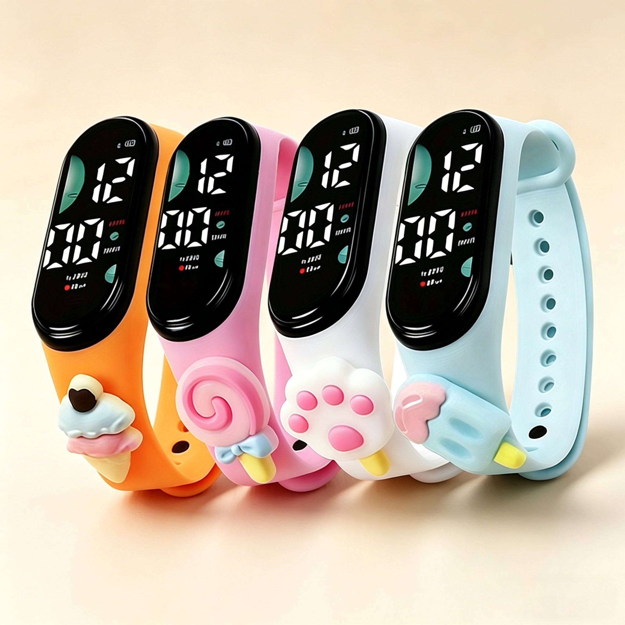 Cute 3D Cartoon Digital Watch  - Silicone Band Women reseña y precio