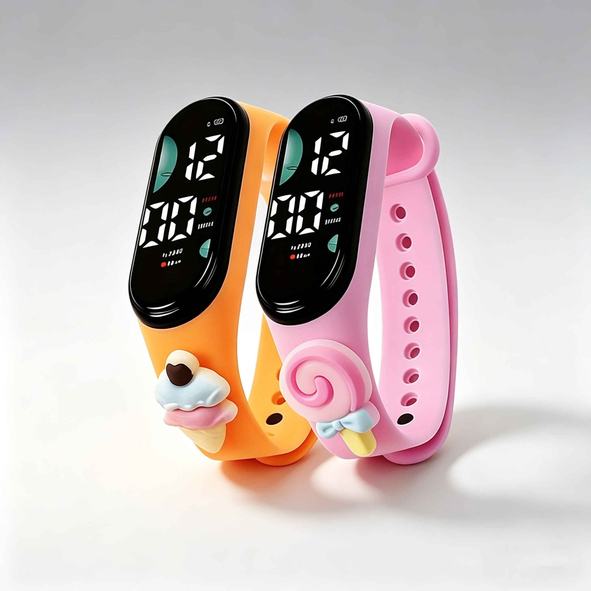 Cute 3D Cartoon Digital Watch  - Silicone Band Women reseña y precio