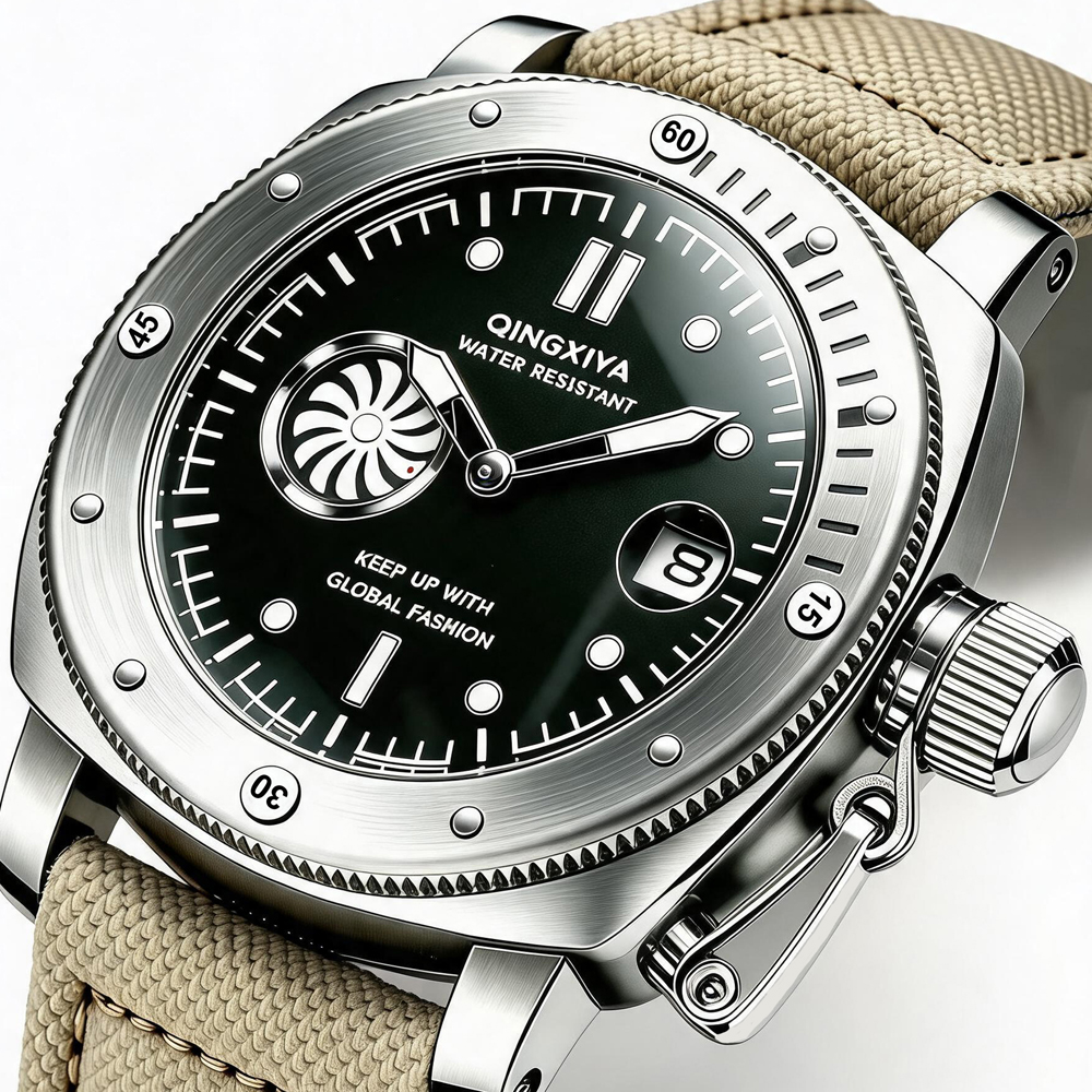 QINGXIYA Brand Original New Fa - Canvas Strap Watch reseña y precio