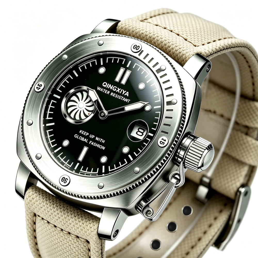 QINGXIYA Brand Original New Fa - Canvas Strap Watch reseña y precio
