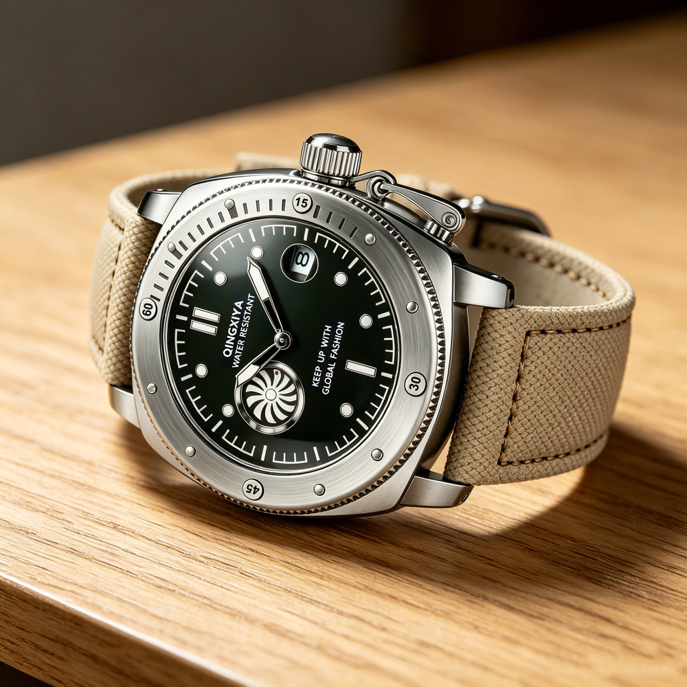 QINGXIYA Brand Original New Fa - Canvas Strap Watch reseña y precio