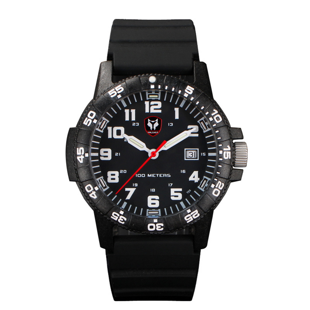 Hnlgnox Mens Pilot Watches Spo - Rubber Strap Diver reseña y precio