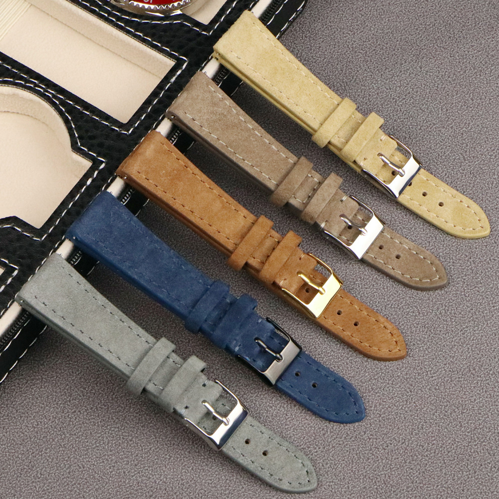 Premium Leather Suede Watch St - Suede Strap Watch reseña y precio