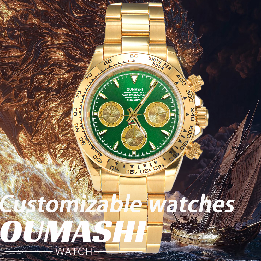 Customized 39mm VK63 Watch Men - Stainless Bracelet Diver reseña y precio