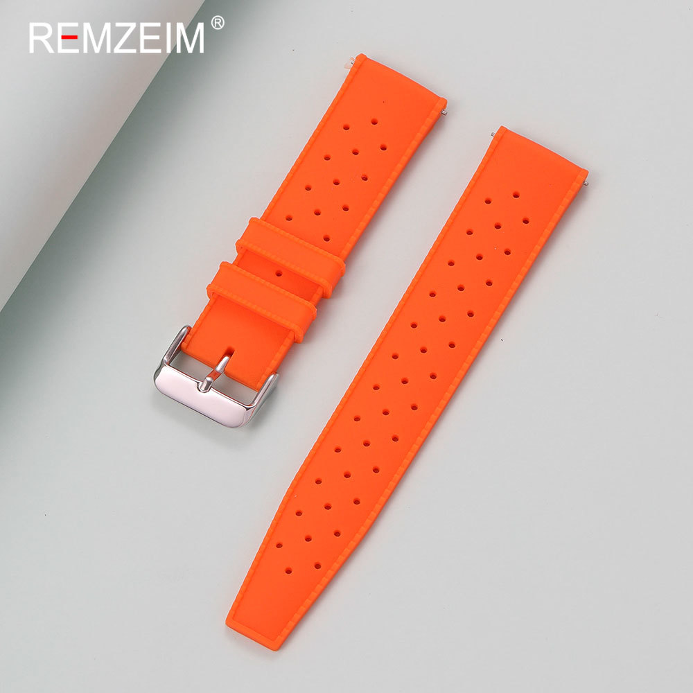 Men Women 18mm 20mm 22mm Silic - Silicone Watch Band 22Mm reseña y precio