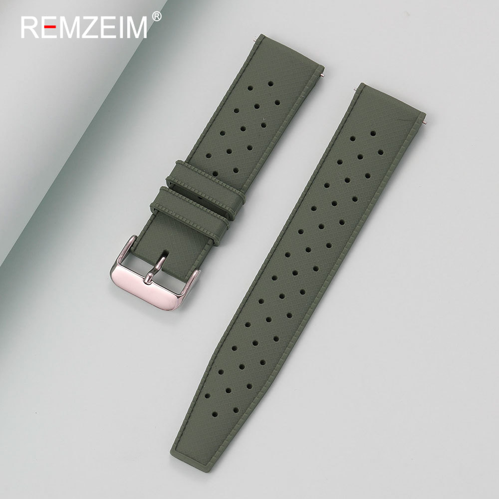 Men Women 18mm 20mm 22mm Silic - Silicone Watch Band 22Mm reseña y precio