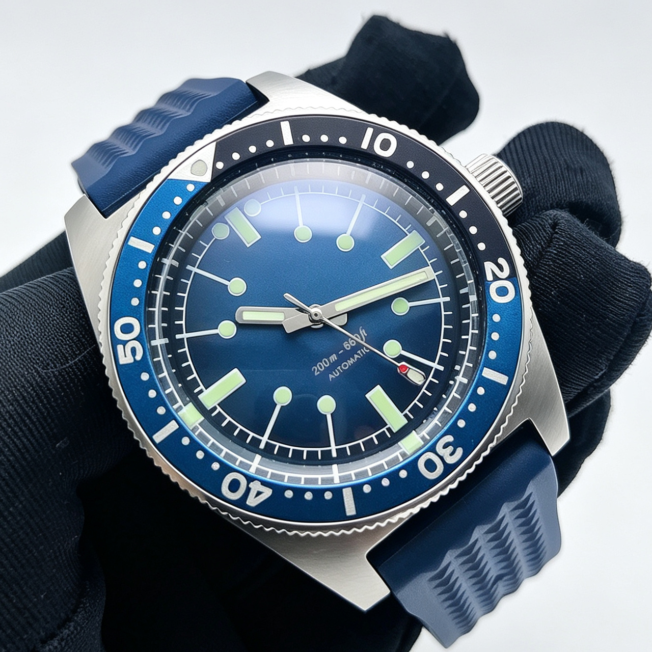 40mm NH35 Automatic Men's Dive - Rubber Strap Diver reseña y precio