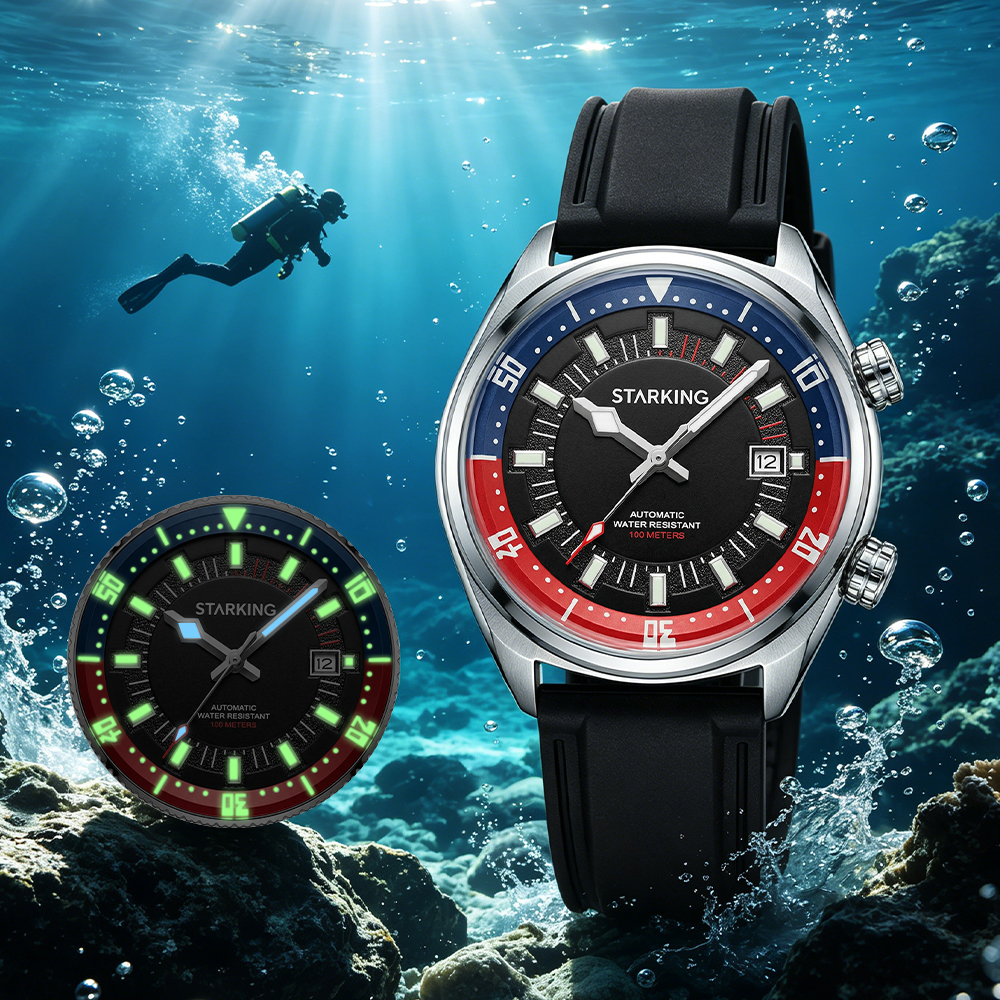 STARKING Men's Automatic 8215  - Rubber Strap Diver reseña y precio