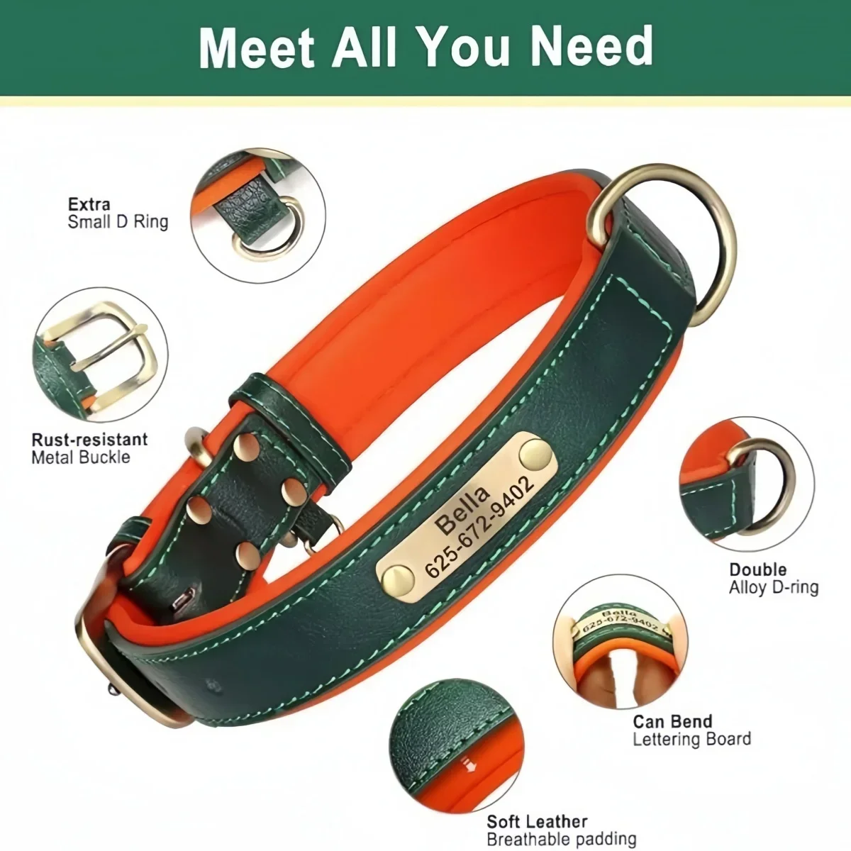 Personalized Customized Leathe - Leather Strap Quick Release reseña y precio