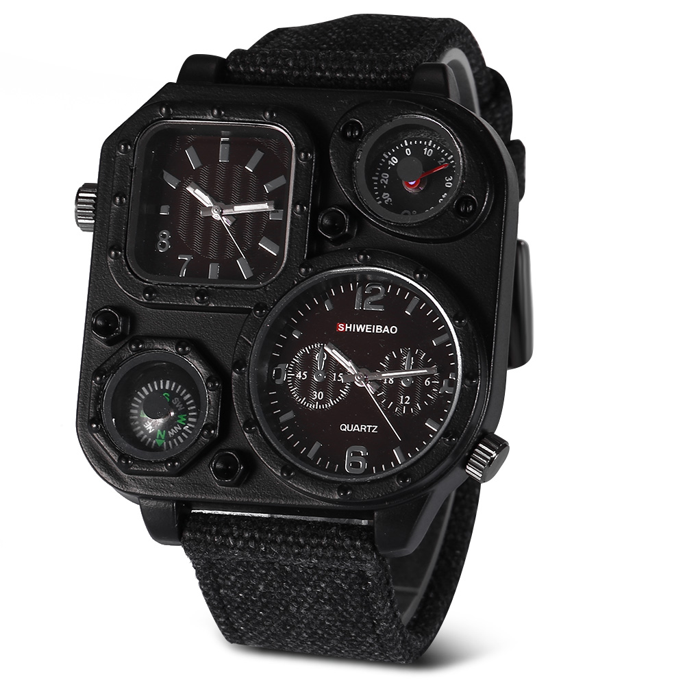 Quartz Mens Watches Top Brand  - Canvas Strap Watch reseña y precio