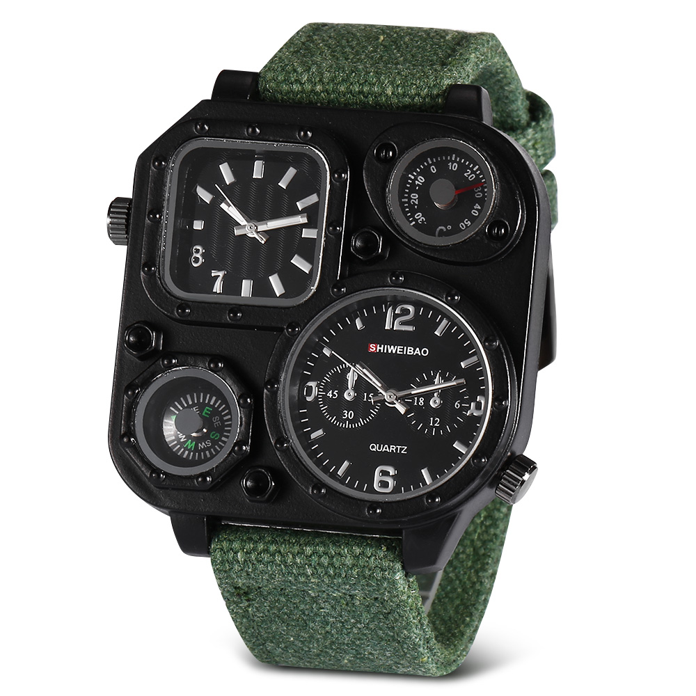 Quartz Mens Watches Top Brand  - Canvas Strap Watch reseña y precio