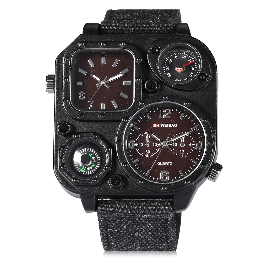 Quartz Mens Watches Top Brand  - Canvas Strap Watch reseña y precio