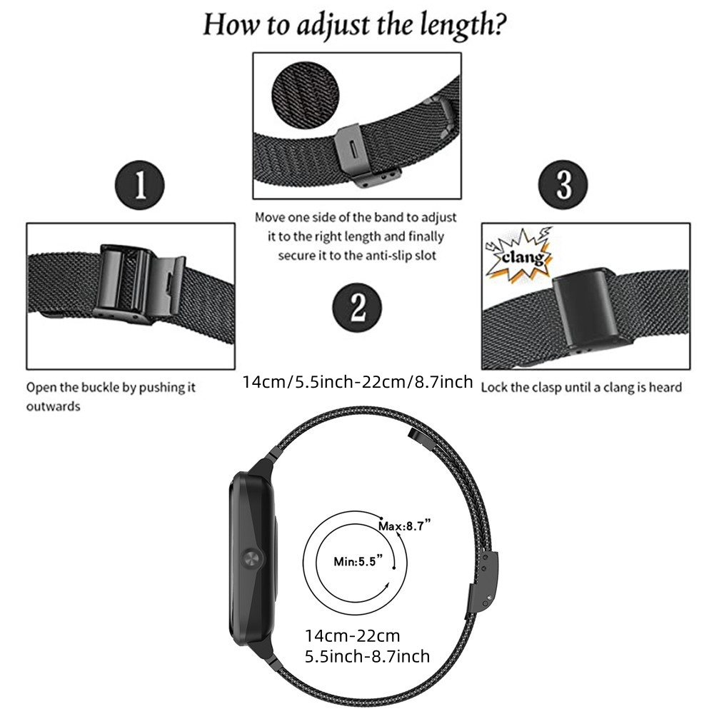 Metal Bands for CMF Watch Pro  - Mesh Strap Metal reseña y precio