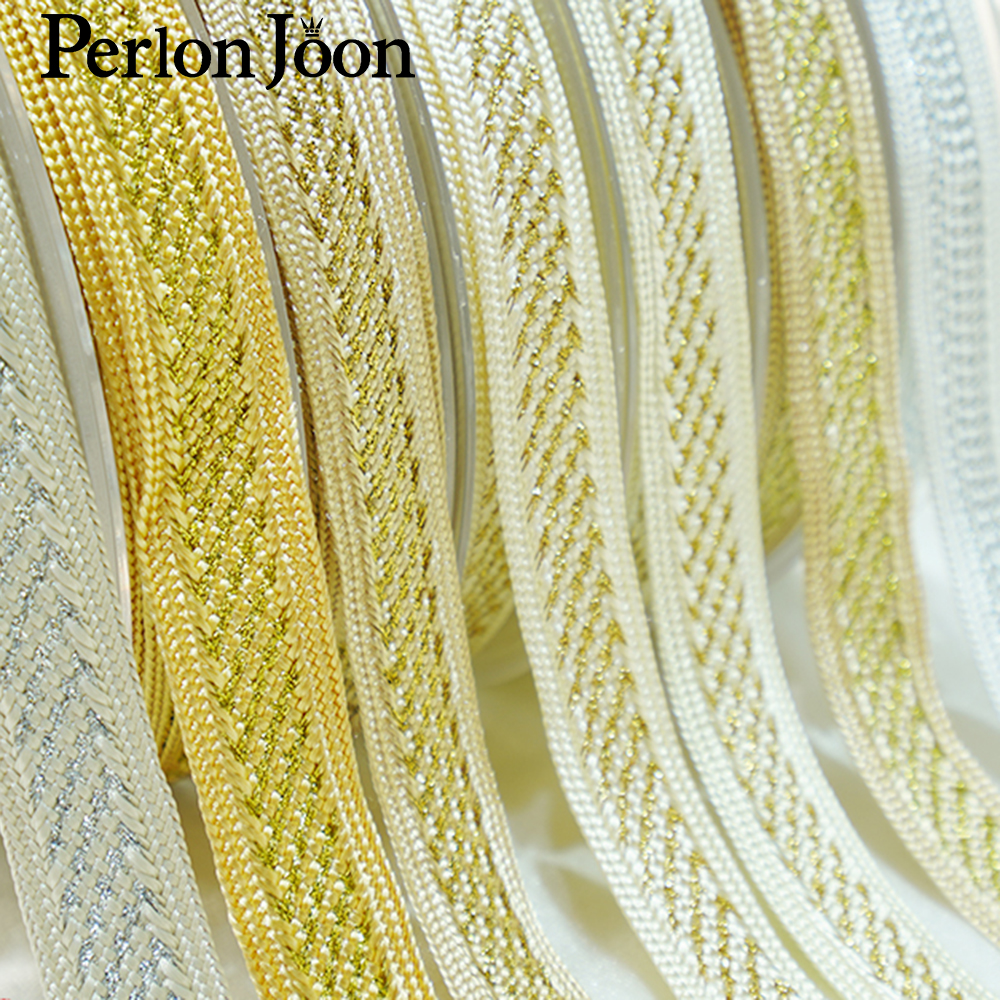 10yards/lot  gold thread polye - Perlon Strap Woven reseña y precio