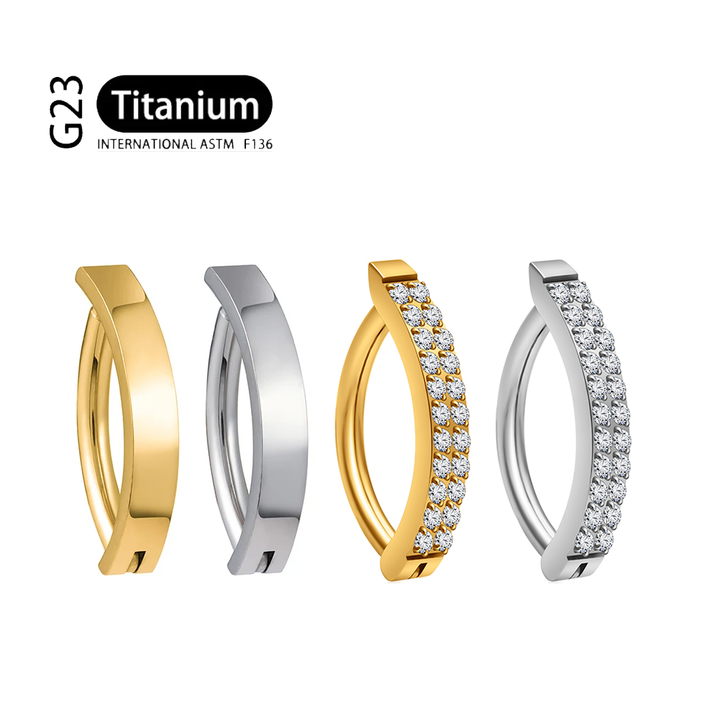 G23 Titanium Piercing 14G Doub - Curved Spring Bar reseña y precio