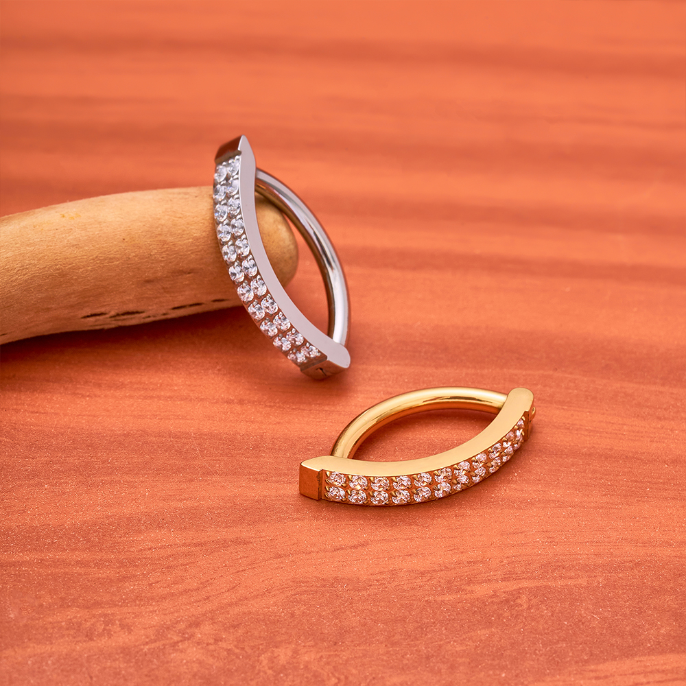G23 Titanium Piercing 14G Doub - Curved Spring Bar reseña y precio