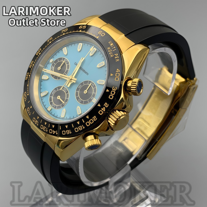 LARIMOKER 39mm Men's Sports Wa - Rubber Strap Diver reseña y precio