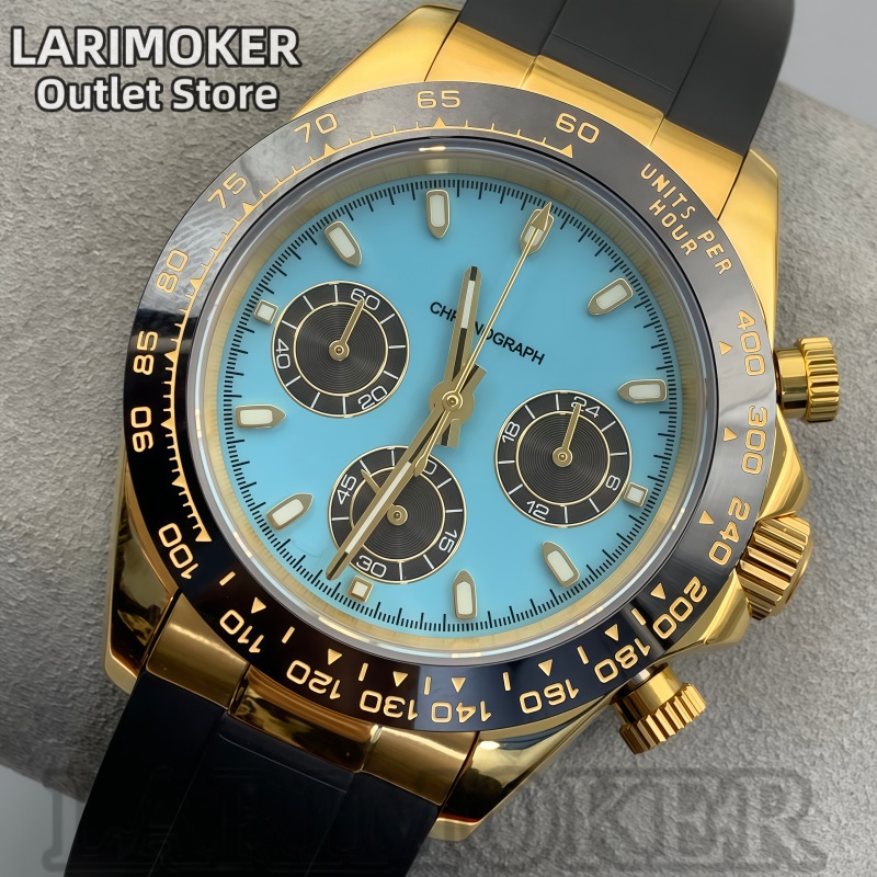 LARIMOKER 39mm Men's Sports Wa - Rubber Strap Diver reseña y precio