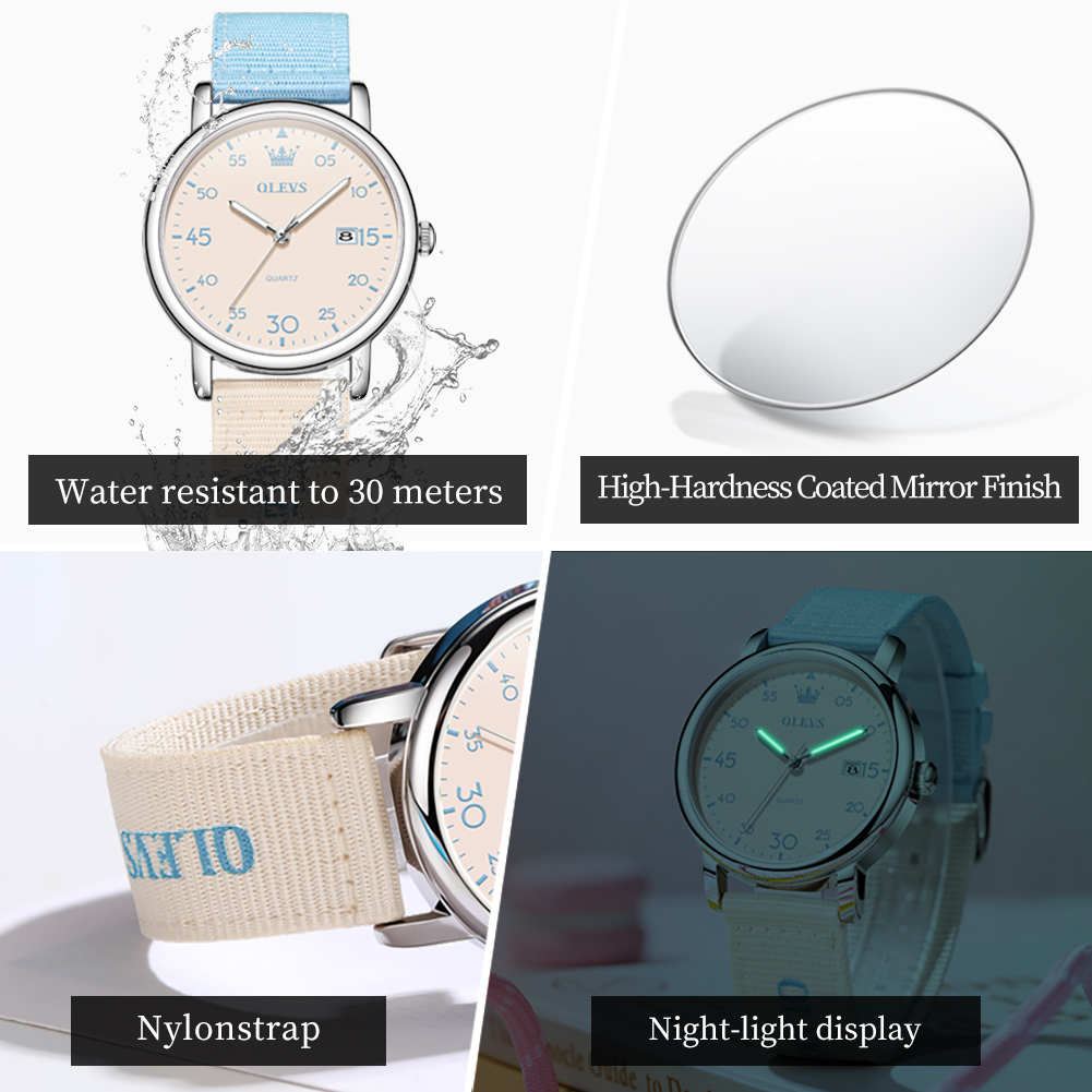 OLEVS Brand New Fashion Retro  - Canvas Strap Watch reseña y precio